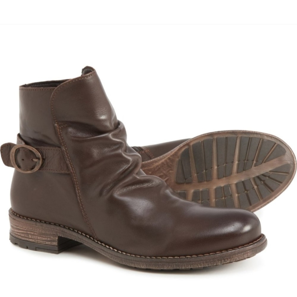 Avellini Made in Portugal Ruched Boots - Leather (For Women) 39